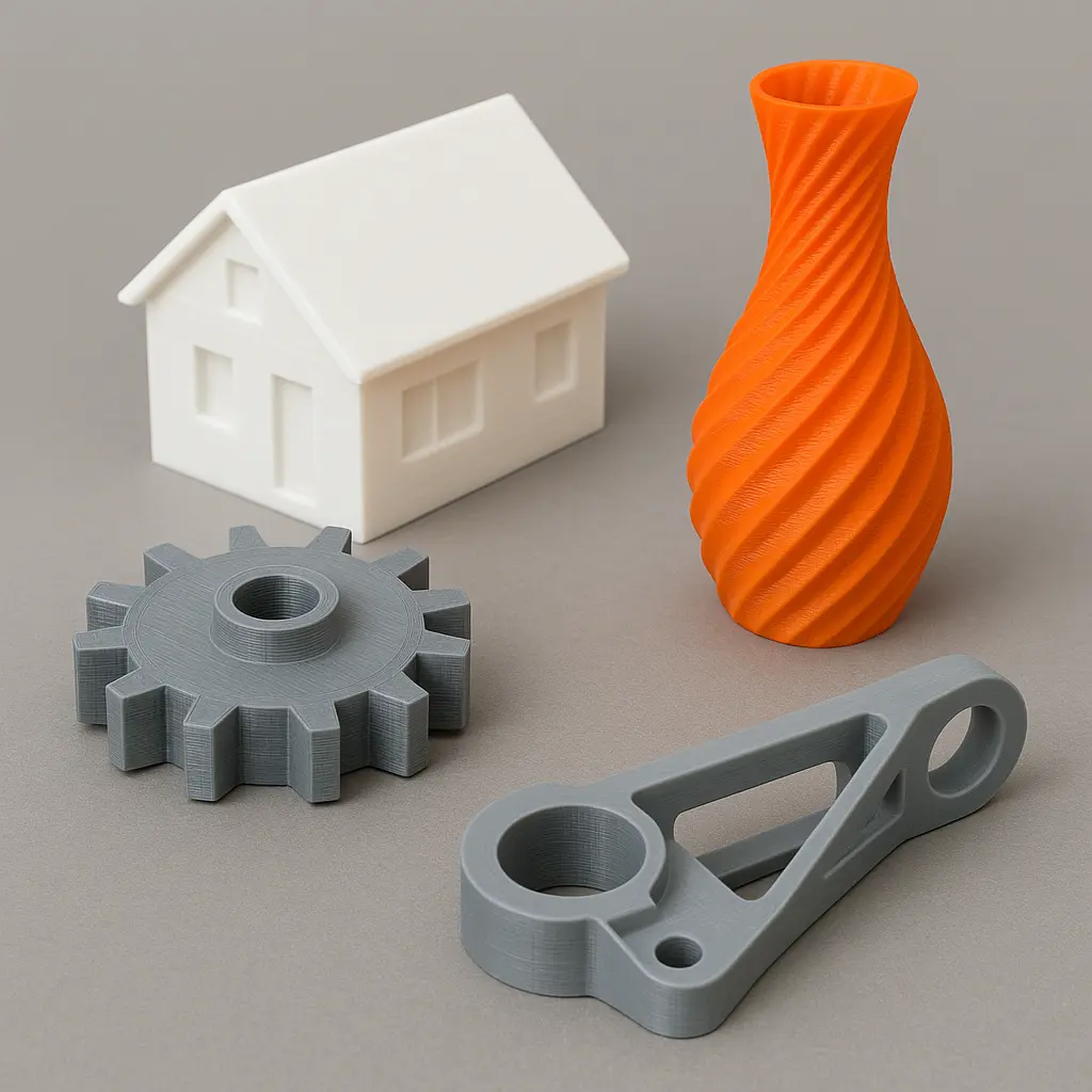 3D printed prototypes models or parts