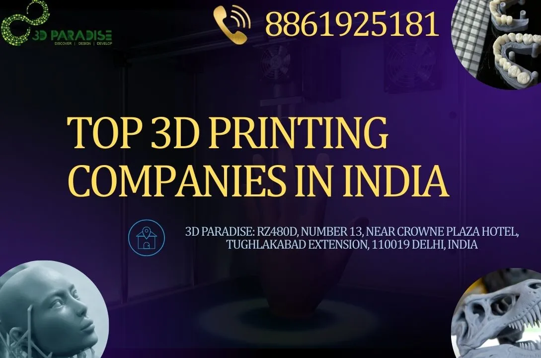 Top 3D Printing Companies in India