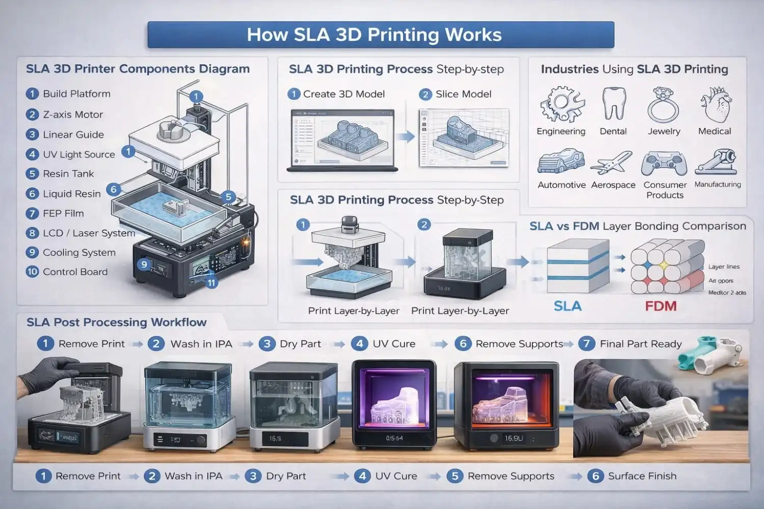 Stereolithography SLA 3D printing