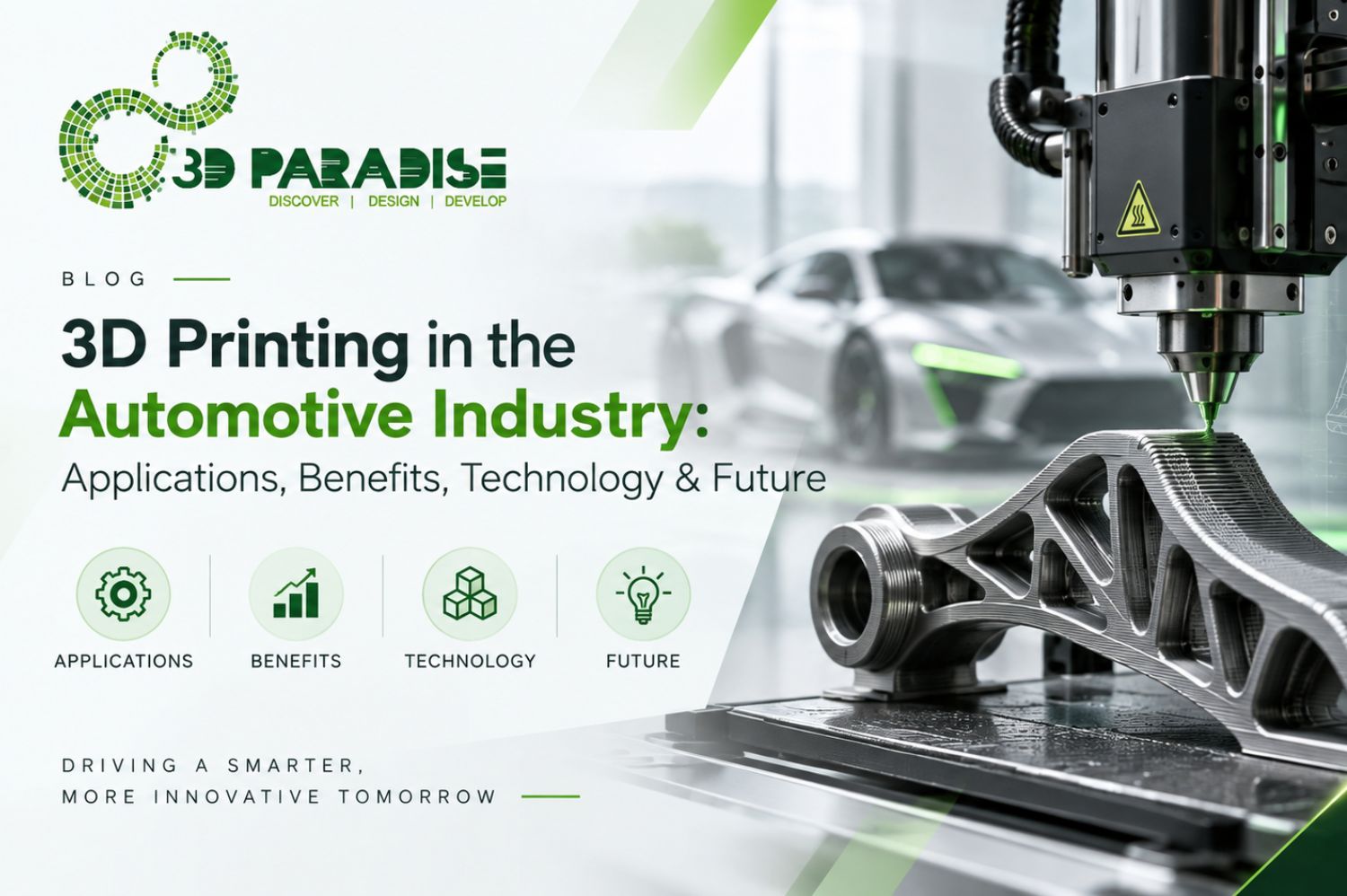 3D Printing in the Automotive Industry Applications, Benefits, Technology & Future