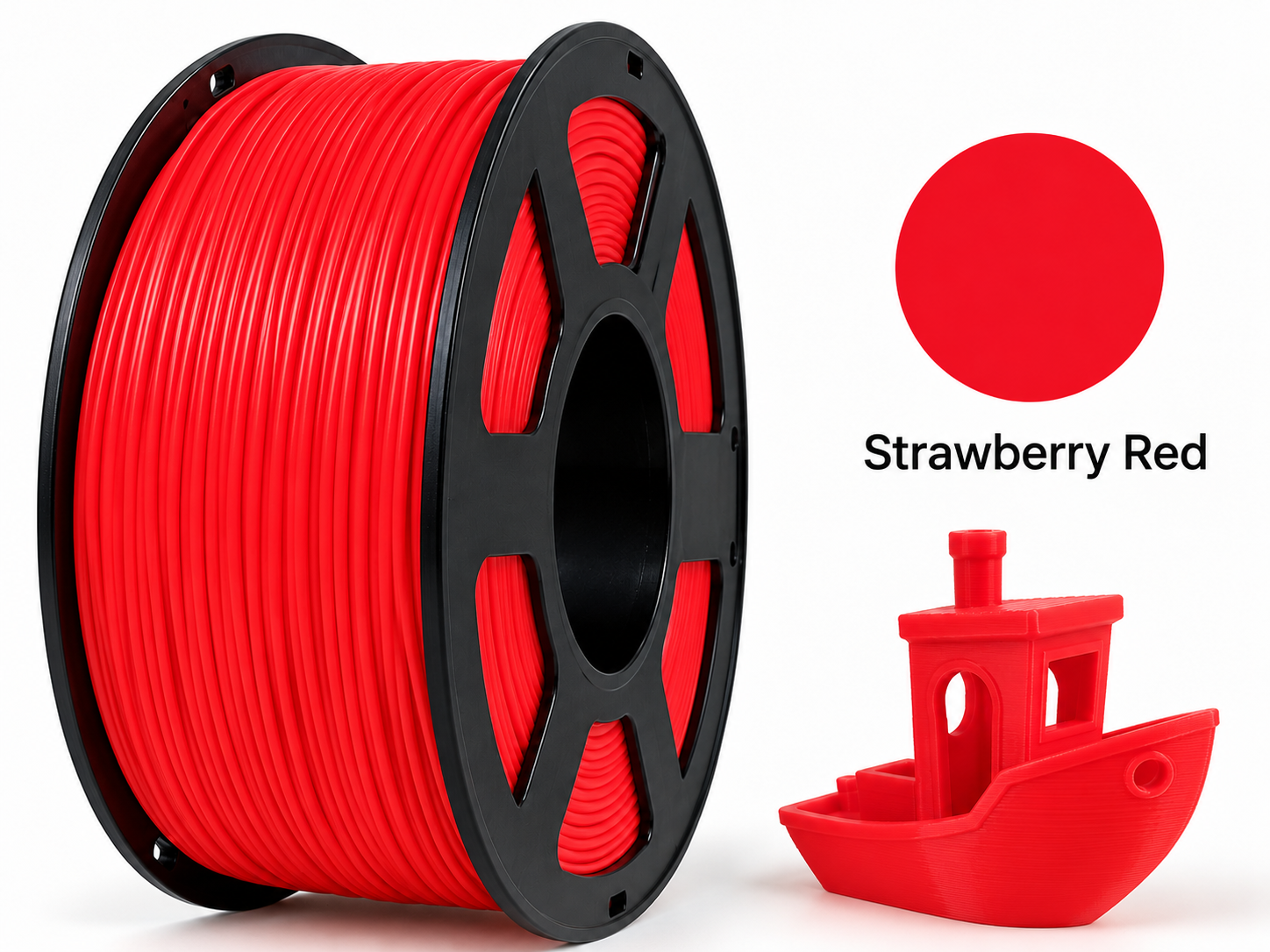 PETG+ Filament - Strawberry Red