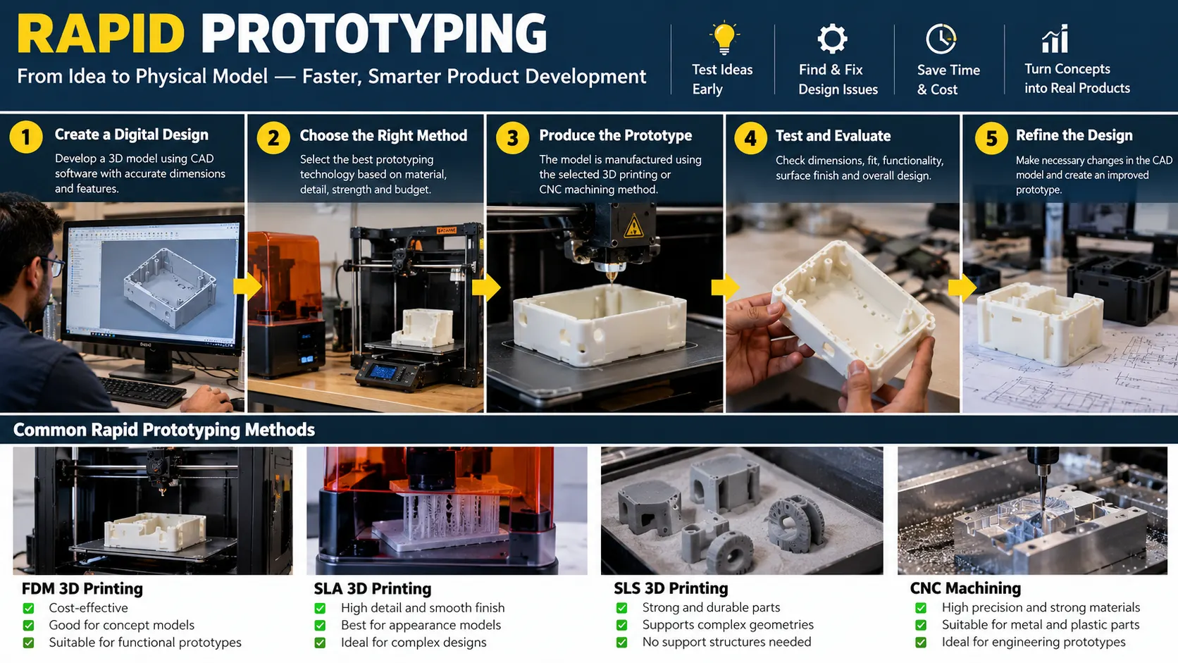 Rapid Prototyping Process: From Design to Testing